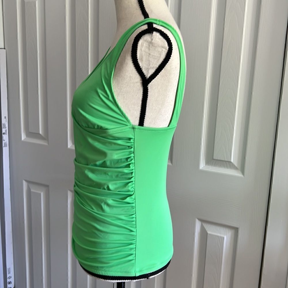 J. Crew Ruched Tankini Swim Top Size M - Picture 2 of 8